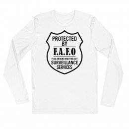 FAFO Long Sleeve Fitted White