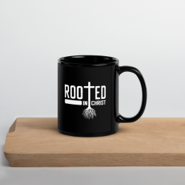 Rooted Black Glossy Mug