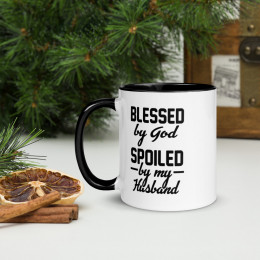 Blessed/Spoiled Mug with Color Inside