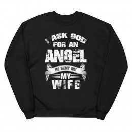 Angel/Wife Unisex fleece sweatshirt
