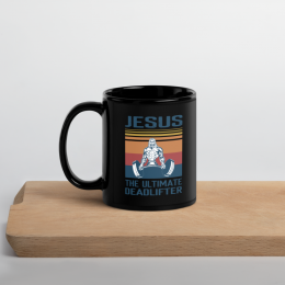 Jesus/DLifter Black Glossy Mug